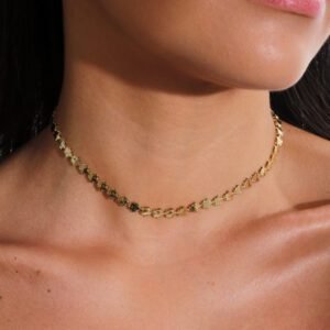 Chocker de flores lisas