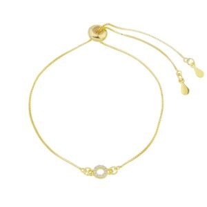 Pulseira de Riviera lisa regulável