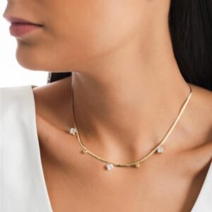 Conjunto I Zircônias Quadradas Incolor