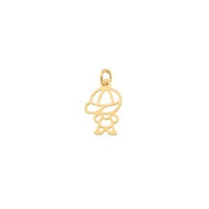 Pingente Menino - Banhado a ouro 18k