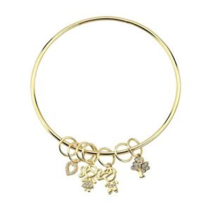 Bracelete - Dourado com Casal
