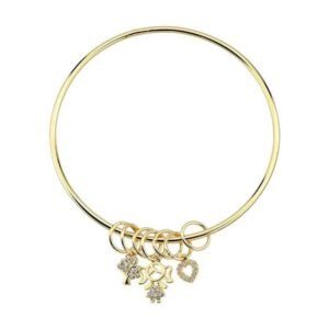 Bracelete Dourado com Menina